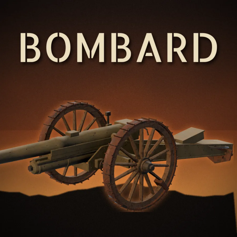 A 1917 field gun at dusk